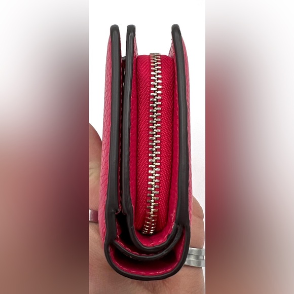 Kate Spade Staci Pebbled Leather Medium Compact Bifold Wallet - Picture 6 of 13